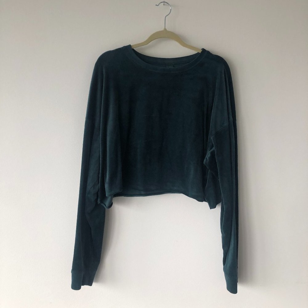 Velvety Long Sleeved Crop